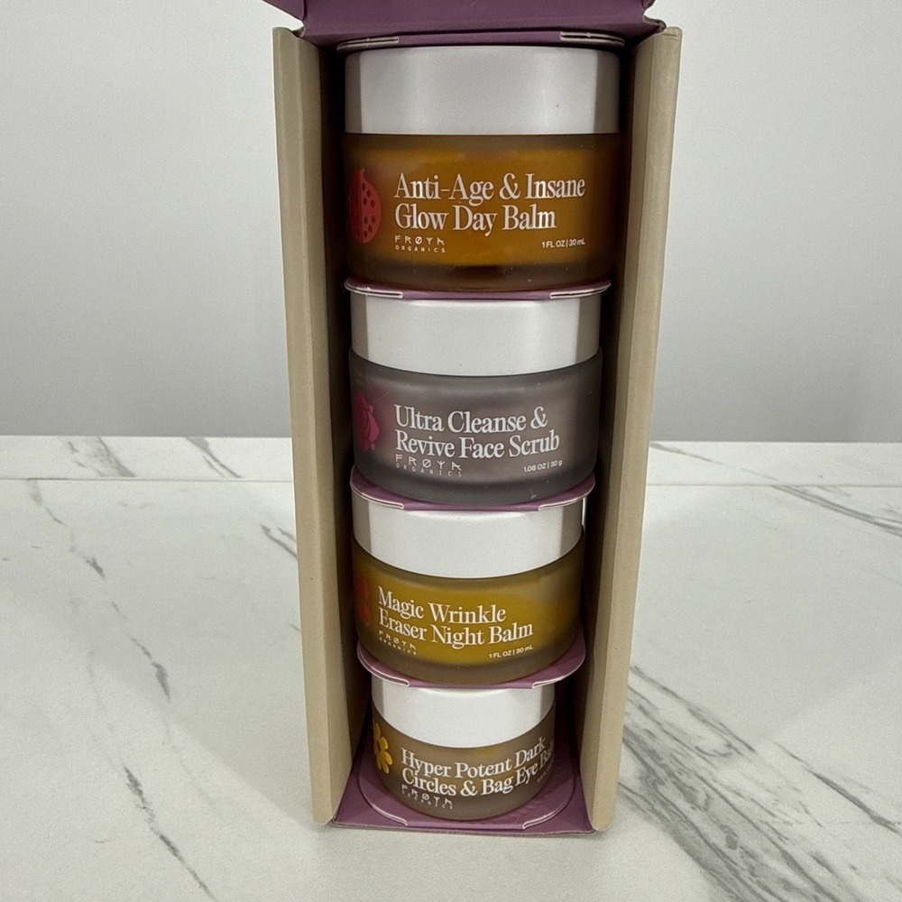 NIB Froya Organics Complete System for Women's Mature Skin Skincare Set Set Of 4